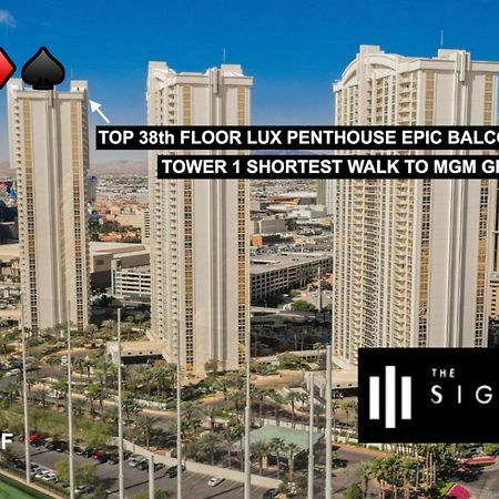 Signature Mgm Top 38Th Floor Penthouse Lux+ Best Balony Strip View Suite + No Resort Fee Las Vegas Luaran gambar