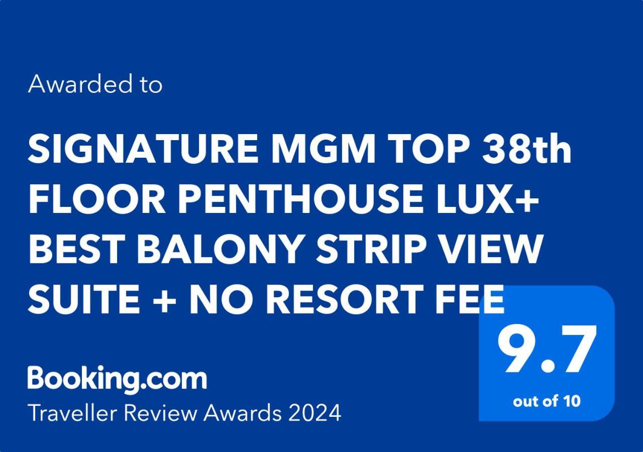 Signature Mgm Top 38Th Floor Penthouse Lux+ Best Balony Strip View Suite + No Resort Fee Las Vegas Luaran gambar